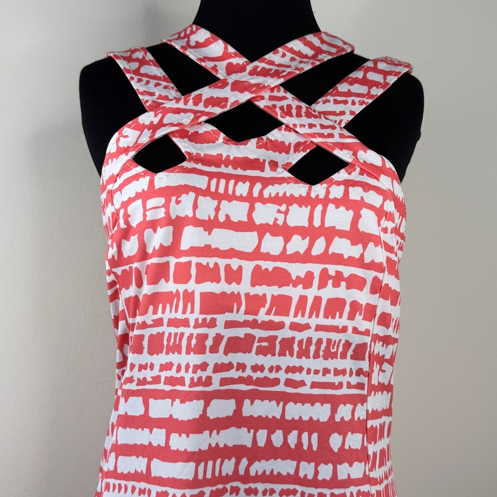 GRETCHEN SCOTT White Cypher Hotsie Totsie Criss Cross Straps Dress XS - Picture 4 of 9